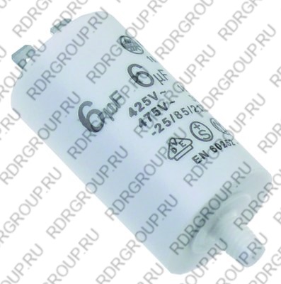 Конденсатор эксплуатацион допуск 6μF 400V 5% 50 / 60Гц