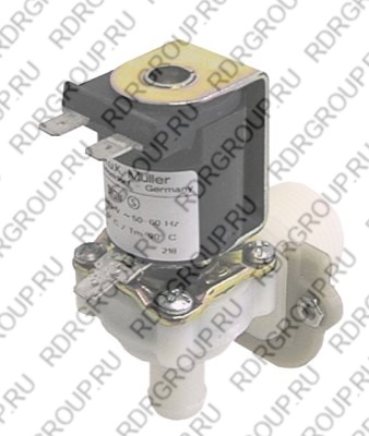 Электромагнитный клапан на входе одиноч под углом 230 3/4 "выход 14,5mm DN10 T.max. 90 ° C Рабочий цикл 100%