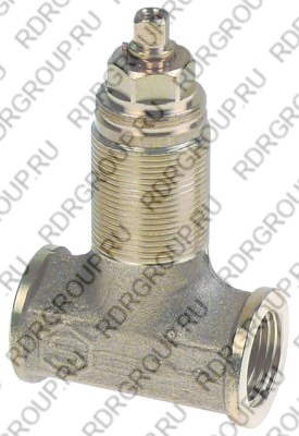 Отсеч клапан 1/2 соединение "1/2" прямой общая длина 54мм квадрат 7x7mm