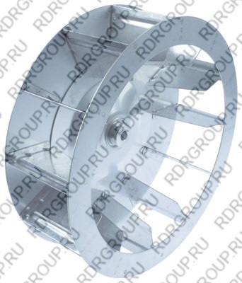 Крыльчатка D1 Ø 350мм H1 110мм лопасти 12 D2 ø 16,8mm D3 ø 13,2mm H2 H3 15мм 75мм