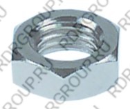 Шестигранная гайка резьба М8х1 H 4,7mm WS 12 хромированная латунь Кол-во 1 шт