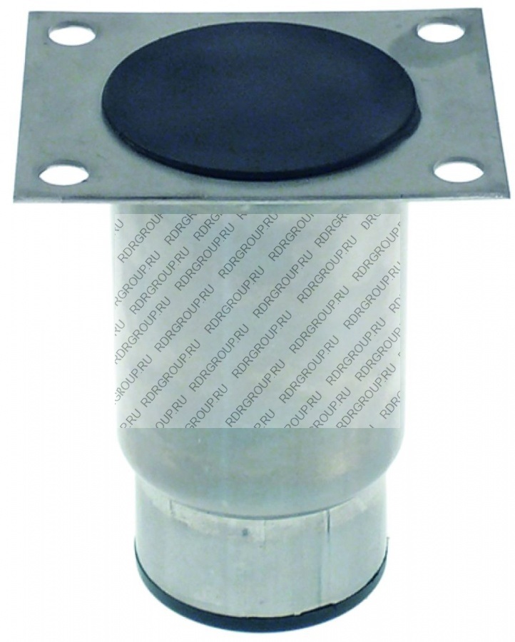 Ножки для оборудования размер трубки ø 64мм пластины 100/80 мм расстояние между отверстиями 80 / 60мм размер H 105-155mm SS 2 1/2 "